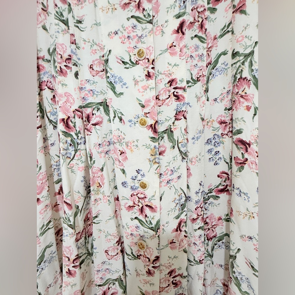 Vintage Floral Cottagecore Two-Piece Set Jacket + Dress Fits M - Picture 4 of 9